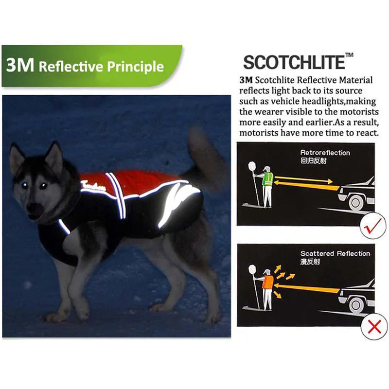 Truelove Waterproof Reflective Dog Coat – All-Weather Outdoor Rain Jacket Vest