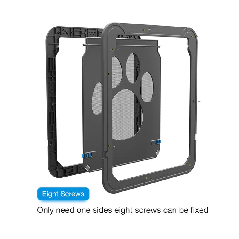 4-Way Lockable Pet Door – Safe Access Flap for Cats & Dogs