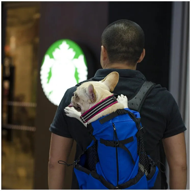 Hiking Pet Dog Carrier Travel Backpack – Breathable Outdoor Pet Bag for Dogs & Cats