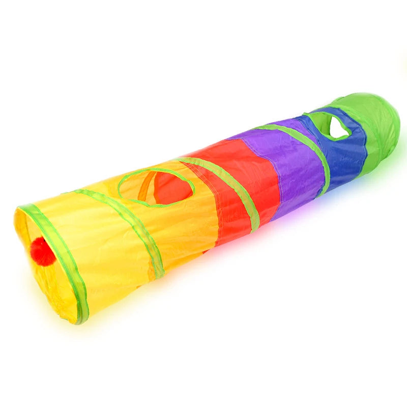Cat Tunnel Pet Tube – Collapsible Play Toy for Indoor & Outdoor Use, Exercise, Training & Hiding Spot for Cats & Puppies