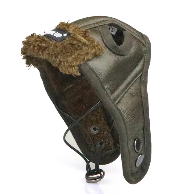 Winter Pilot Pet Hat – Warm Cashmere Cap for Small Dogs & Puppies
