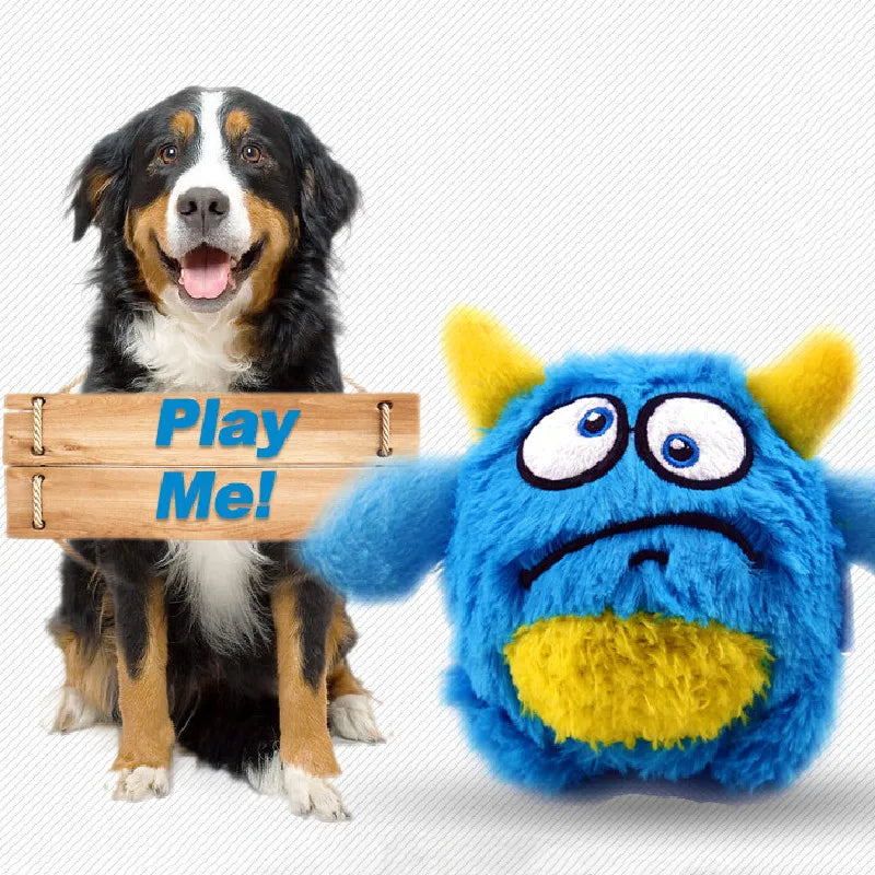 Squeaker Interactive Dog Toy Ball – Bite-Resistant Chew & Training Ball for Small & Large Dogs