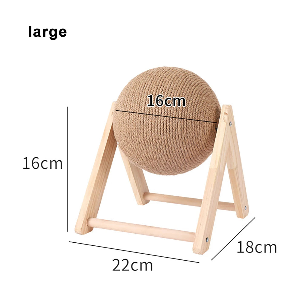 Cat Scratching Ball Toy – Sisal Rope Paw Grinding Toy for Kittens & Cats
