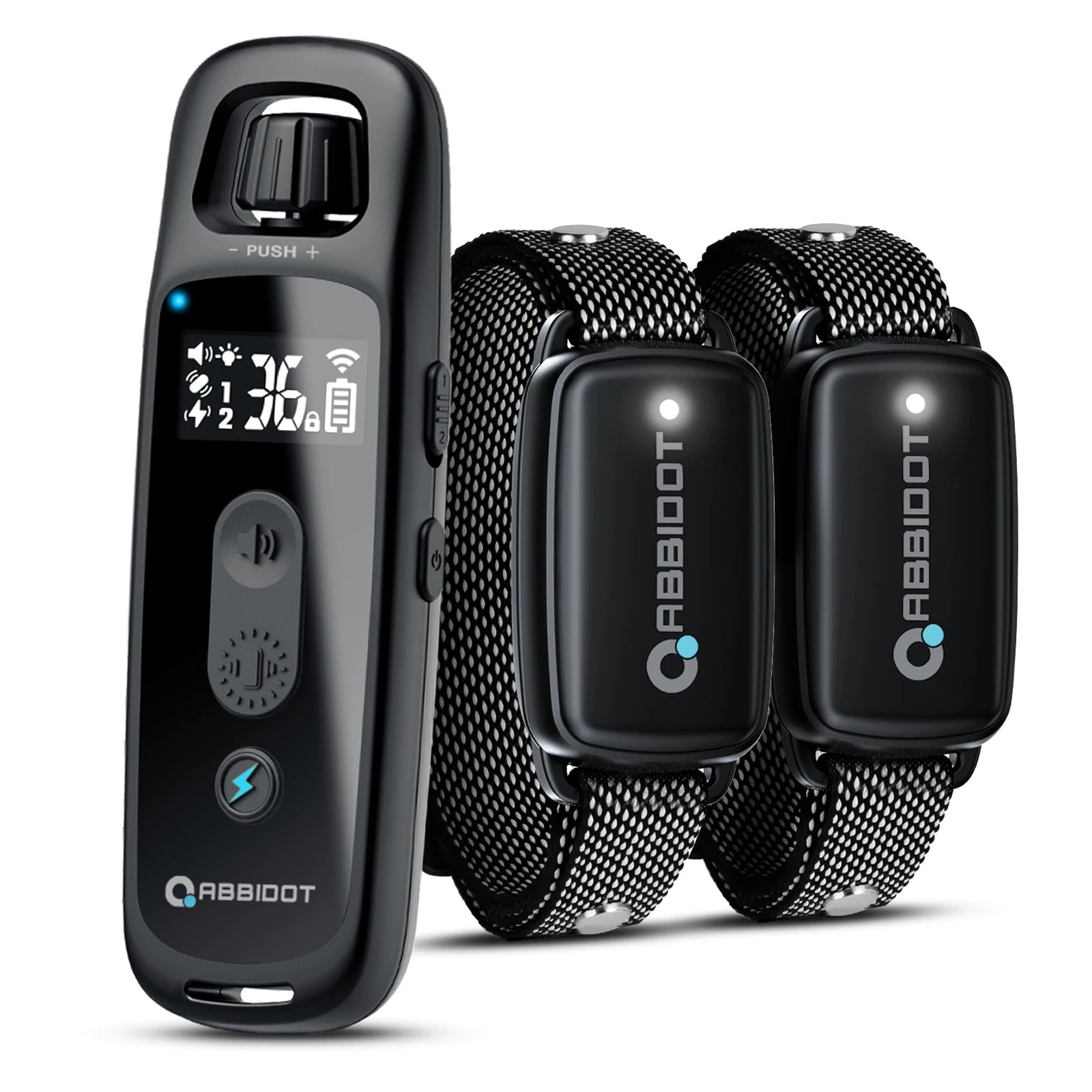 ABBIDOT T30 Dog Training Collar – 3300ft Remote Rechargeable Shock Collar for Large Dogs