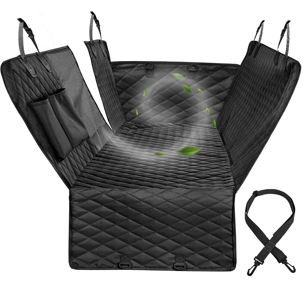 PETRAVEL Dog Car Seat Cover – Waterproof Rear Seat Hammock Protector | Pet Travel Safety Carrier Mat for Dogs