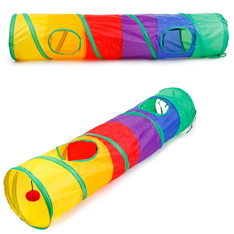 Cat Tunnel Pet Tube – Collapsible Play Toy for Indoor & Outdoor Use, Exercise, Training & Hiding Spot for Cats & Puppies