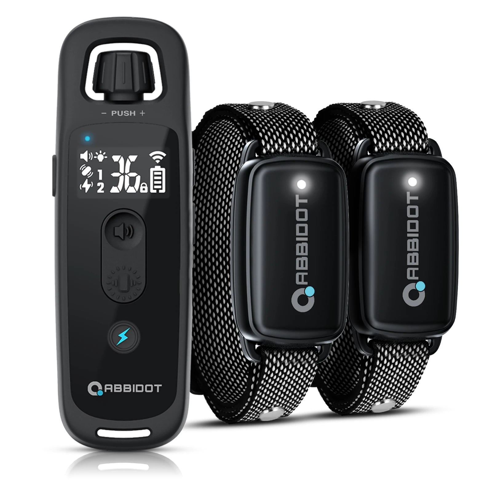 ABBIDOT T30 Dog Training Collar – 3300ft Remote Rechargeable Shock Collar for Large Dogs