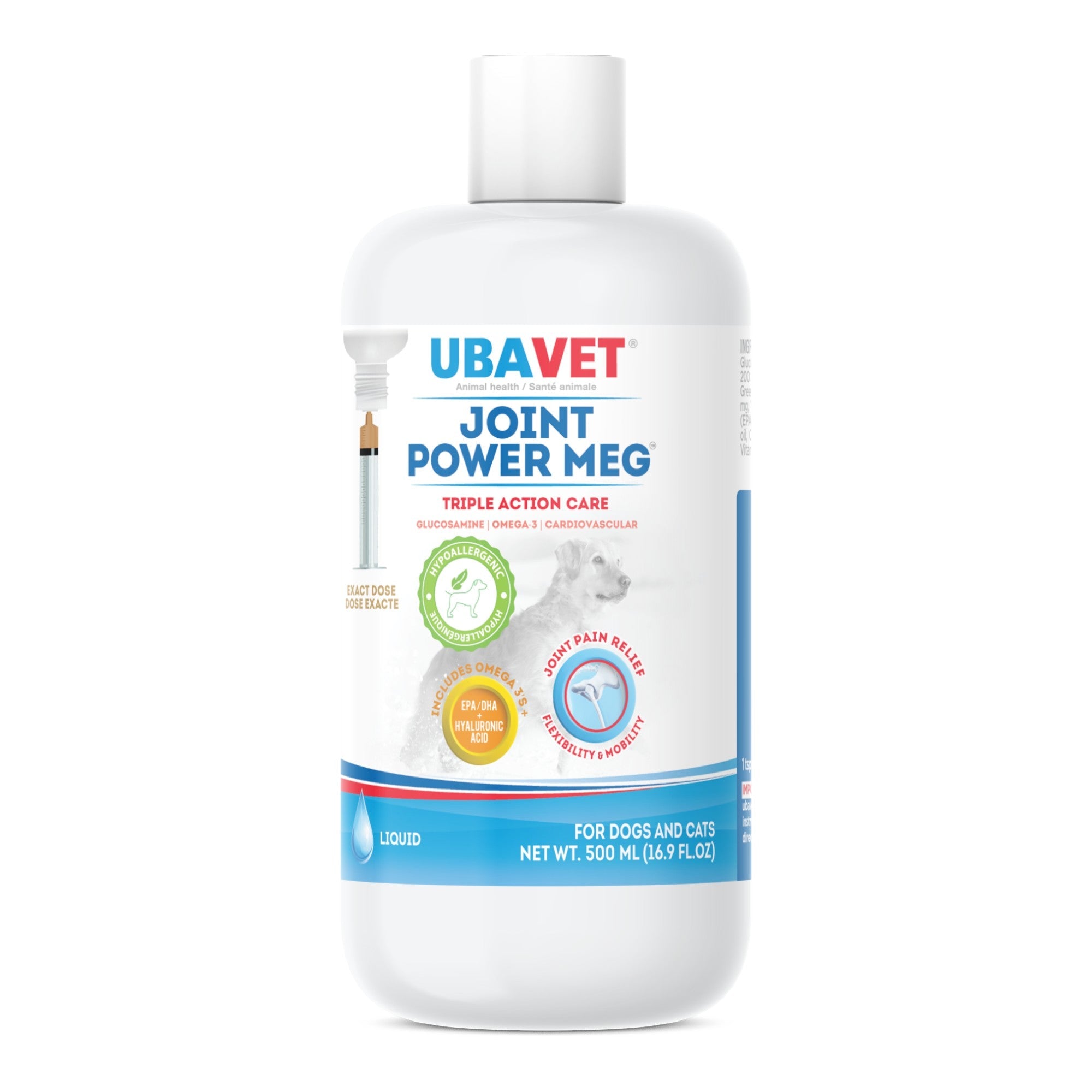 UBAVET Joint Power MEG Maximum Joint Care Liquid for Cats and Dogs