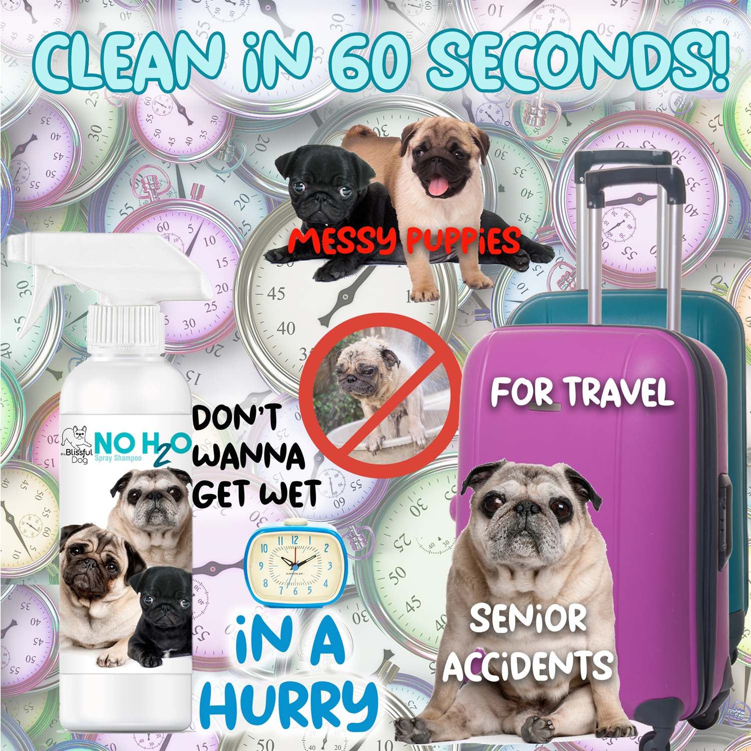 No H20 Spray Pet Shampoo