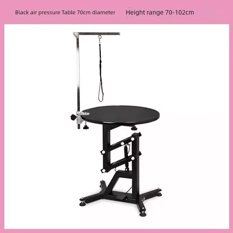 Adjustable Hydraulic Pet Grooming Table – Rotating Round Beauty Table for Small & Medium Dogs & Cats
