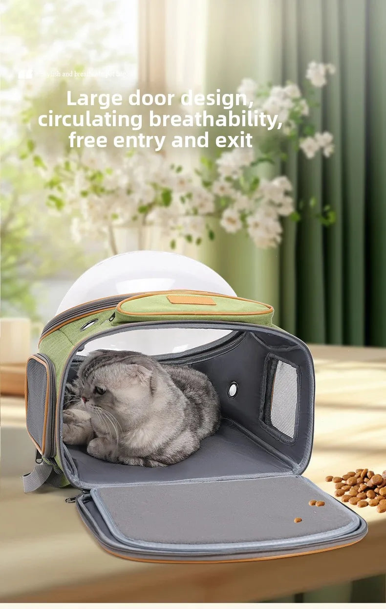 Cat Backpack Carrier – Large Capacity Breathable Space Capsule