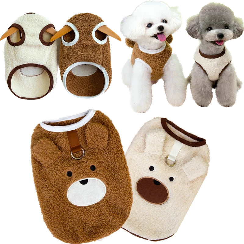 Winter Fleece Dog Vest – Warm Puppy Jacket for Small Breeds like Yorkies, Poodles, Chihuahuas & French Bulldogs