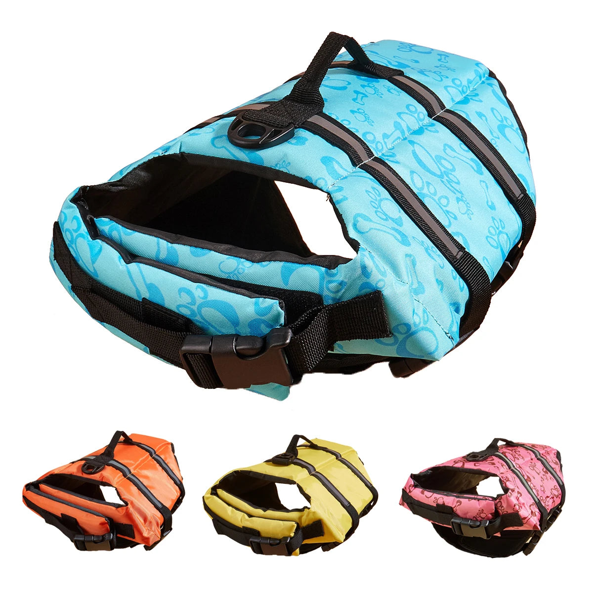 Reflective Dog Life Jacket – Adjustable Safety Swim Vest with Enhanced Buoyancy for Medium & Large Dogs