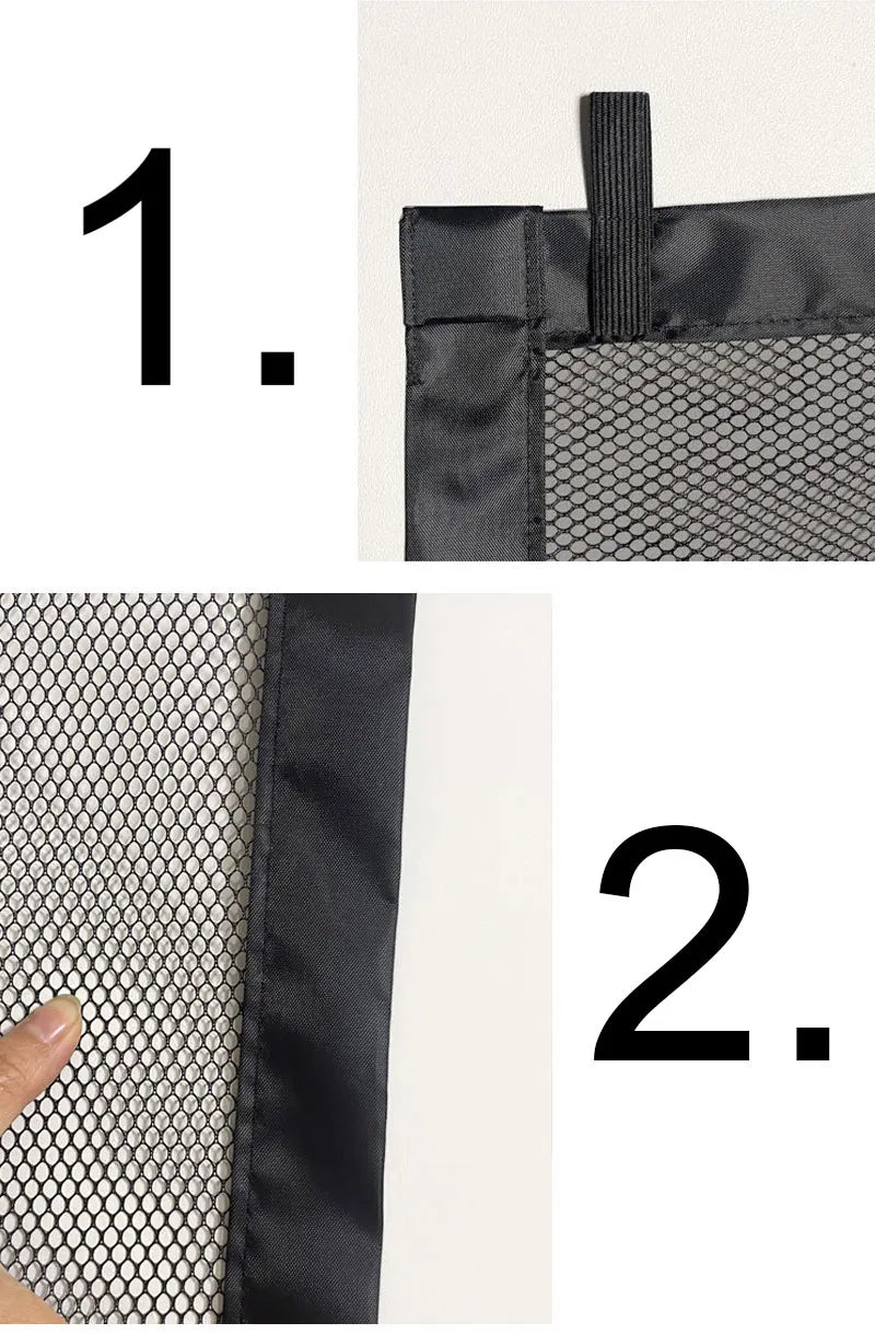 Portable Pet Safety Barrier – Folding Breathable Mesh Fence for Dogs & Cats