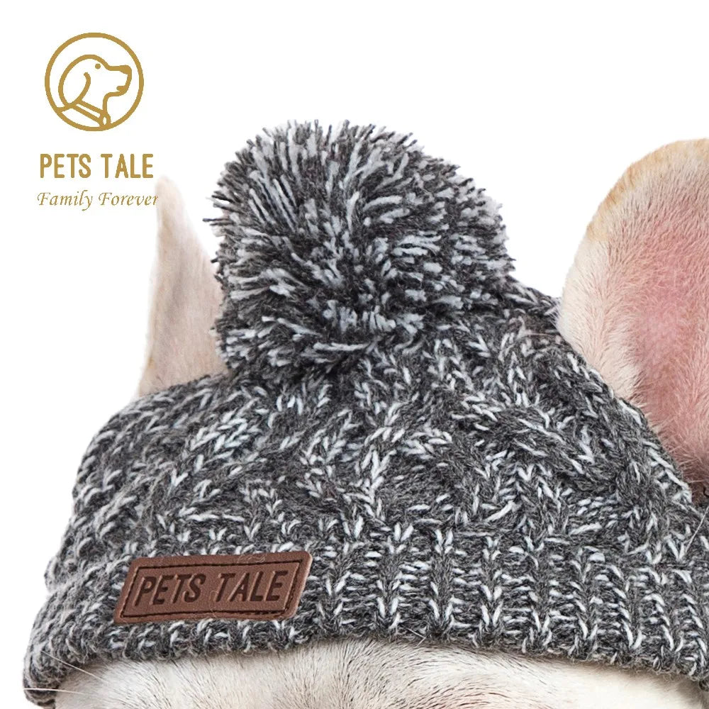 Winter Knitted Dog Hat – Warm, Windproof Pet Headwear