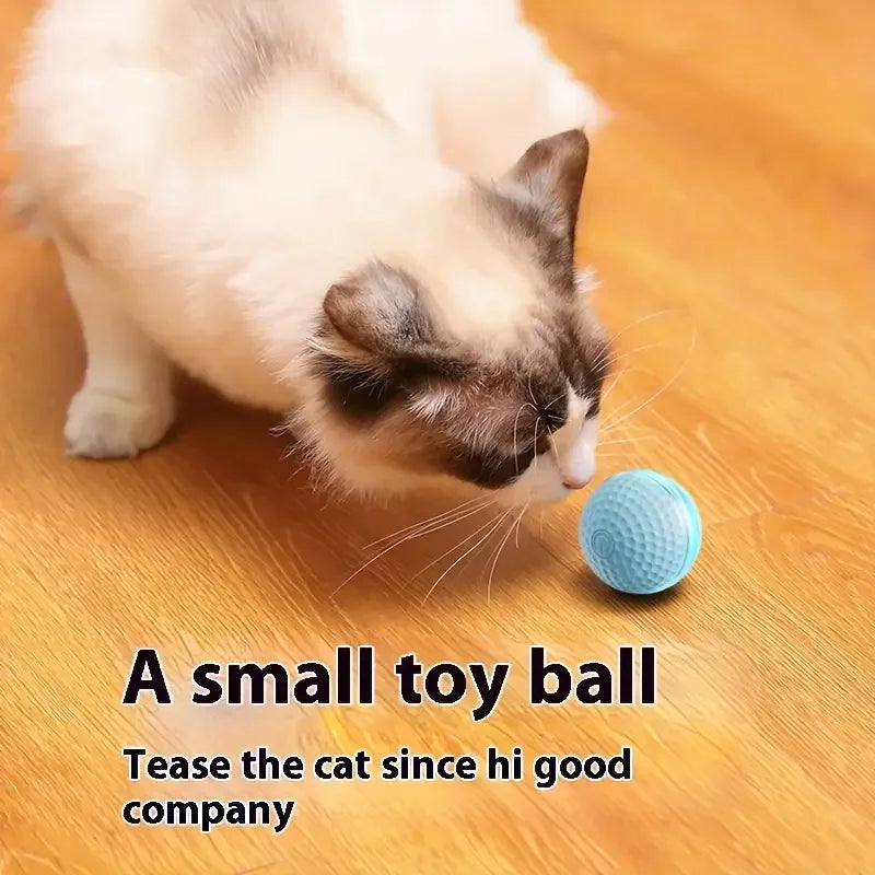 Smart Interactive Cat Toy Ball – USB Rechargeable Rolling Teaser