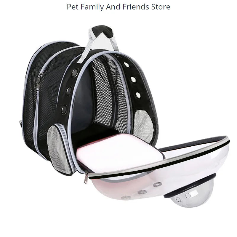 Portable Expandable Pet Backpack – Foldable Large Capacity Cat & Dog Travel Bag