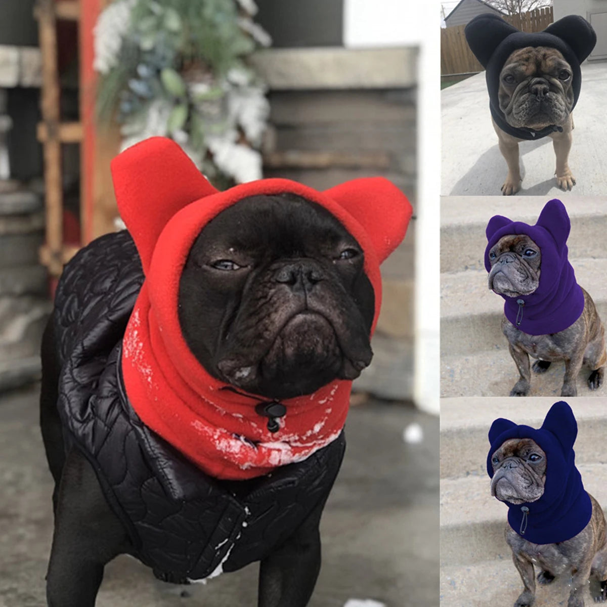 Fleece Bat Hat – Warm Adjustable Winter Pet Hat for Dogs