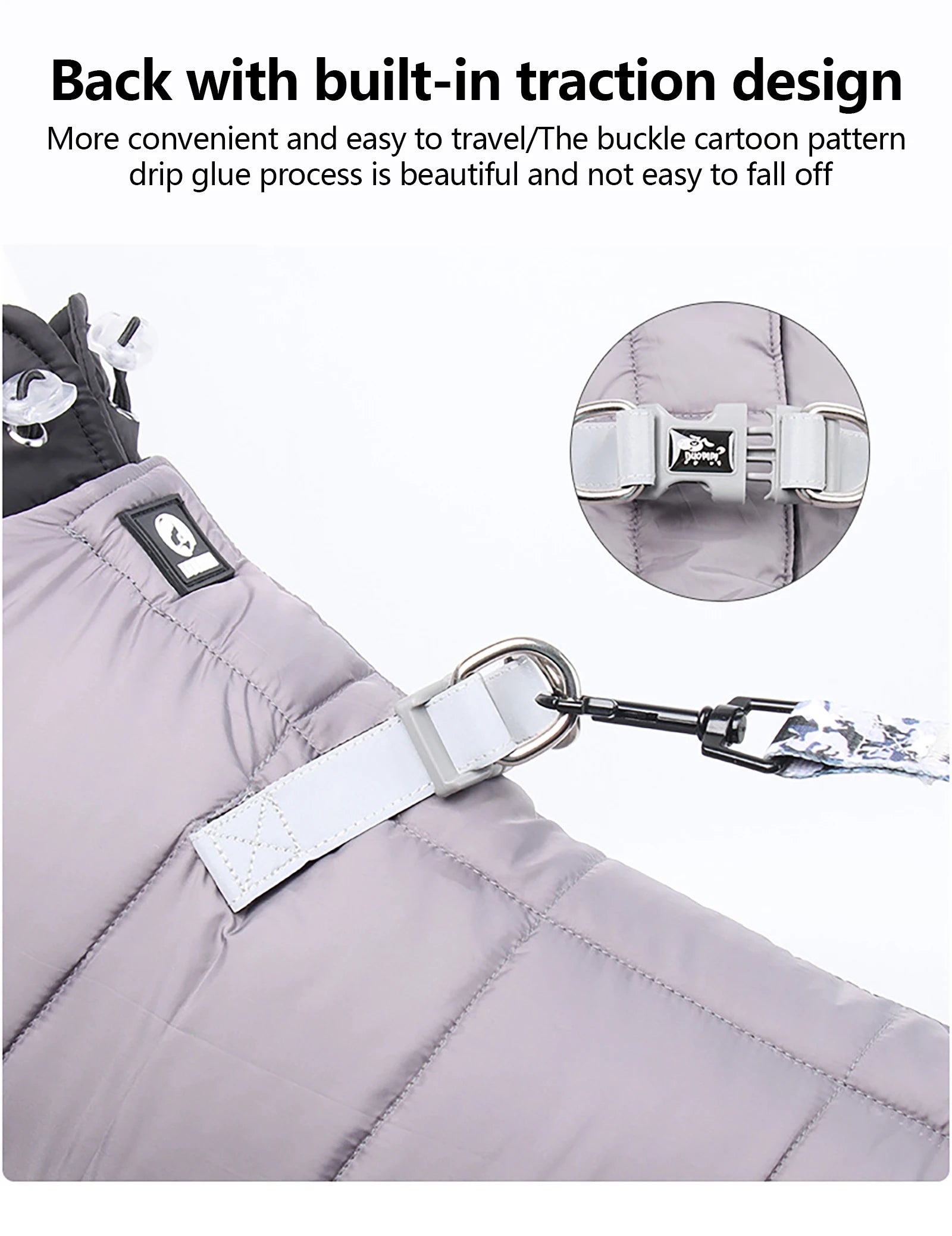 Four-Leg Dog Winter Coat – Waterproof Reflective Puffer for Small & Medium Dogs
