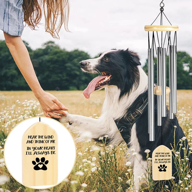 Personalized Pet Memorial Wind Chimes – Custom Pet Loss Bereavement & Sympathy Gift