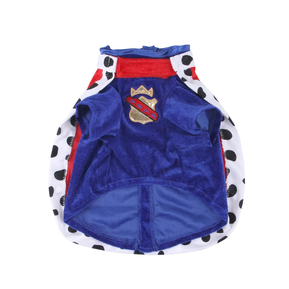 Dog King Costume – Cloak & Hat Set for Medium & Large Dogs