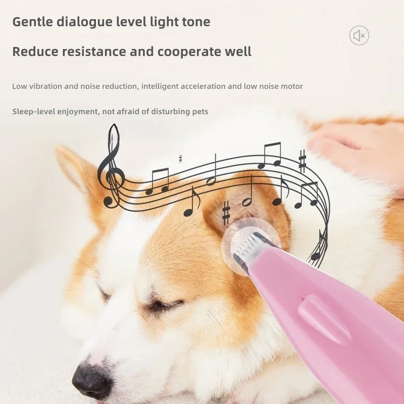Dog Paw Trimmer – LED Grooming Clippers for Dogs & Cats, Rechargeable