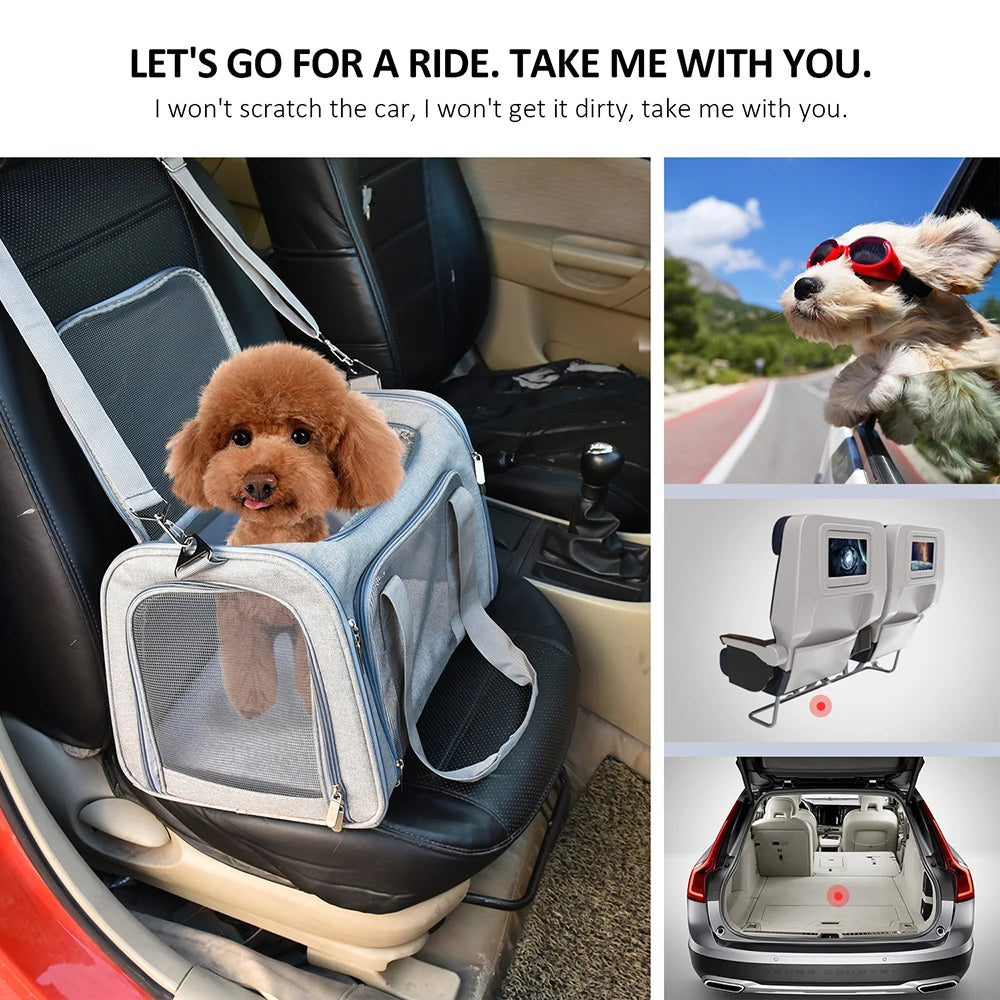 Dog Carrier Backpack – Soft-Sided Airline Approved Travel Bag for Small Pets