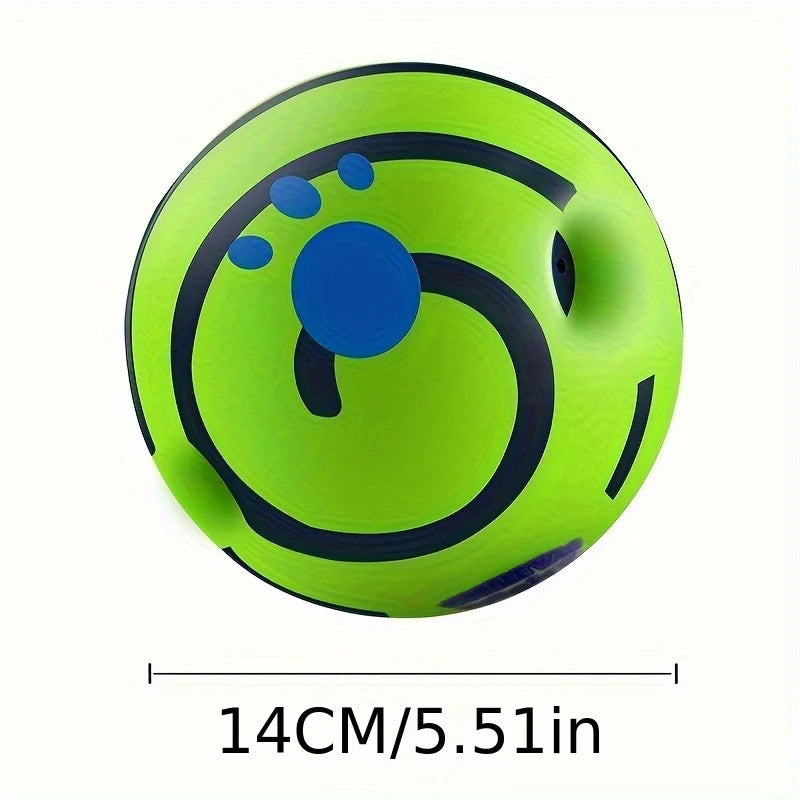 Squeaky Giggle Wobble Ball – Interactive Dog Toy with Fun Sounds for All Breeds