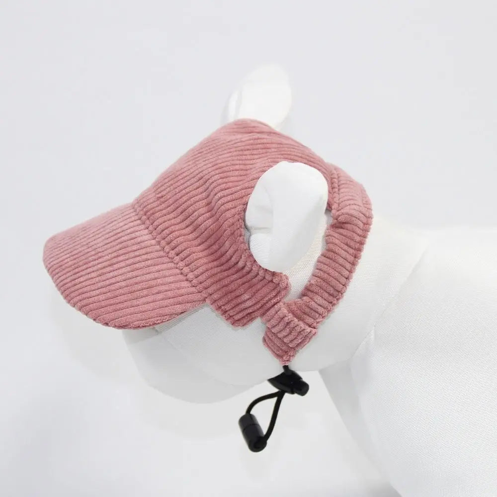 Adjustable Dog Baseball Cap – Breathable Sun Hat with Ear Holes for Outdoor Sports & Hiking