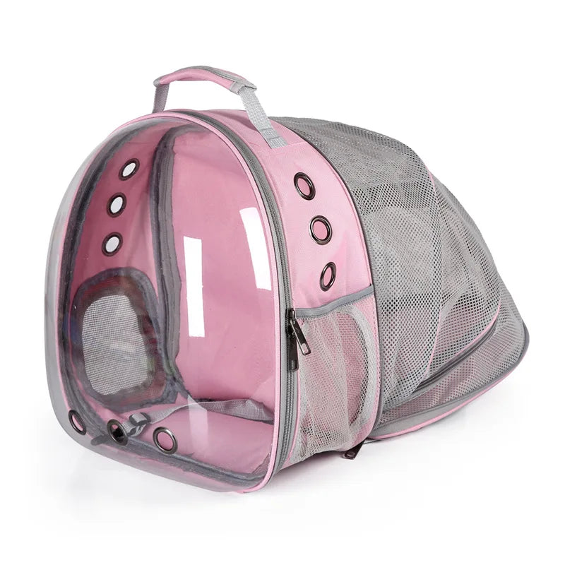 Expandable Cat Carrier Backpack – Portable Pet Travel Bag for Cats & Puppies