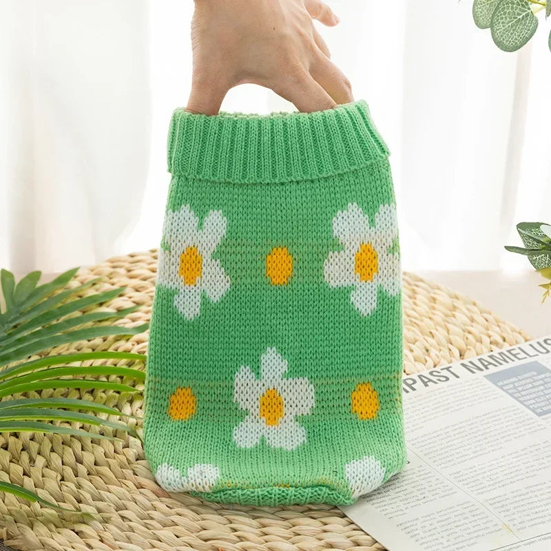 Christmas Knit Pet Sweater – Warm Winter Sweater for Small & Medium Dogs and Cats