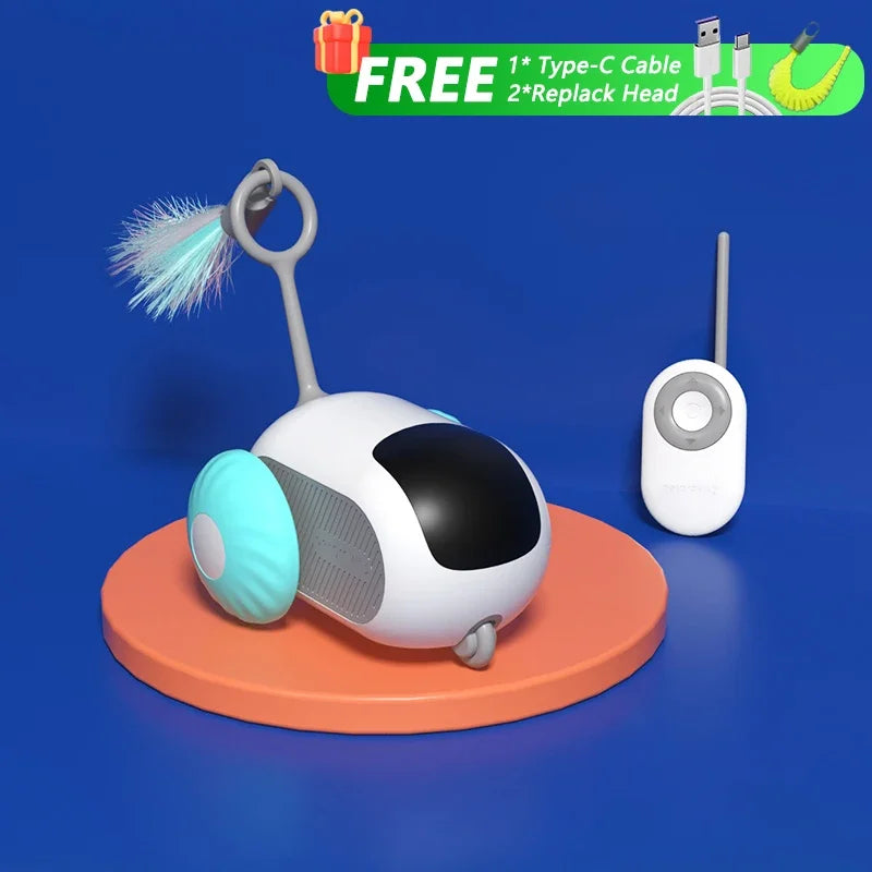 Smart Interactive Cat Toy Car – Automatic Rolling Remote Control Ball Toy