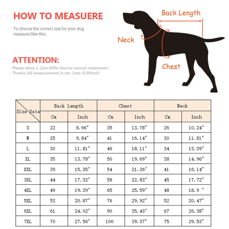 Fashion Waterproof Dog Jacket – Warm Winter Coat with Harness Buckle for Large Dogs