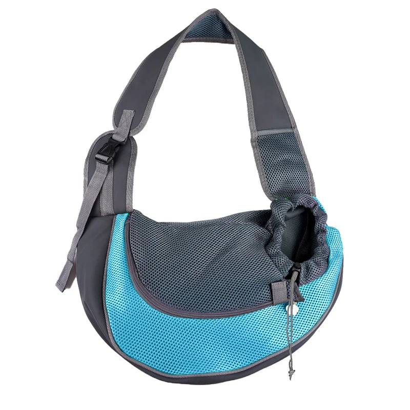 Pet Carrier Sling Backpack – Travel Shoulder Tote with Breathable Mesh for Small Dogs & Cats