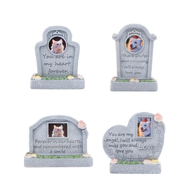 Pet Remembrances Tombstone Weatherproof Cats and Dog Headstones for Eternalize Memory