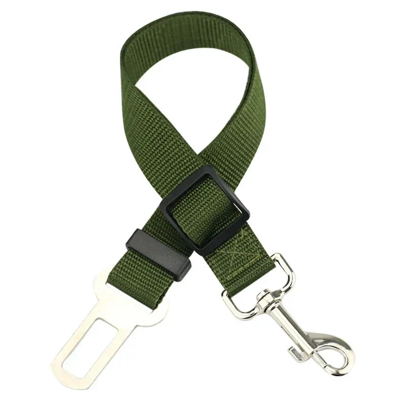 Pet Car Seat Belt Harness – Adjustable Safety Clip for Dogs & Cats