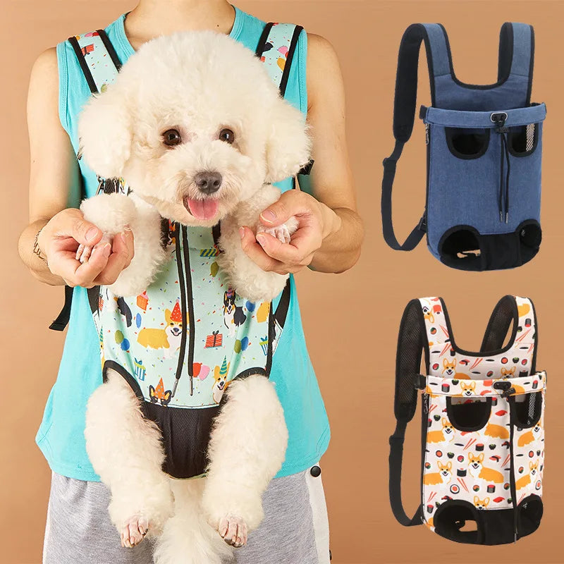 Outdoor Camouflage Dog Backpack – Breathable Pet Carrier for Travel & Transport