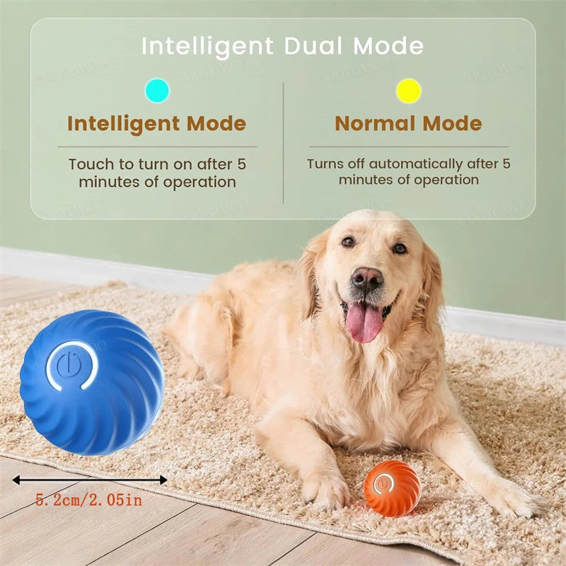 Smart Electronic Dog Toy Ball – USB Rechargeable Interactive Moving Ball for Pets
