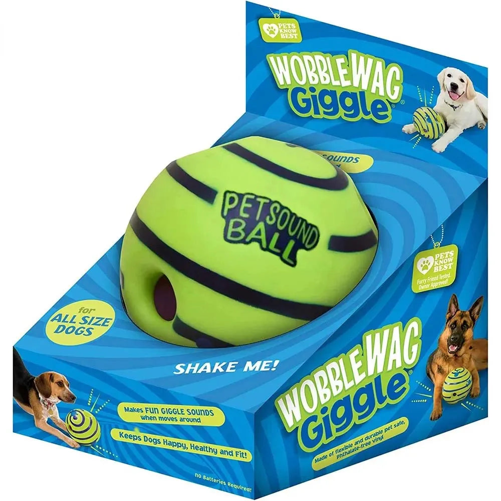 Wobble Wag Giggle Ball – Interactive Dog Toy with Fun Giggle Sounds