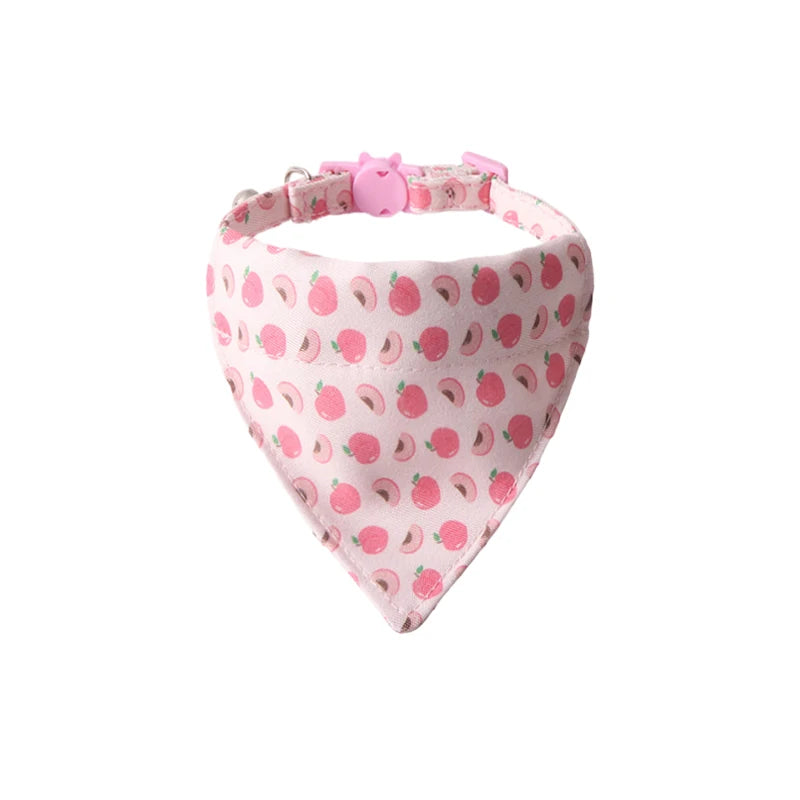Fruit Tuxedo Bow Tie Pet Collar – Quick-Release Bandana Bowknot for Cats & Small Dogs