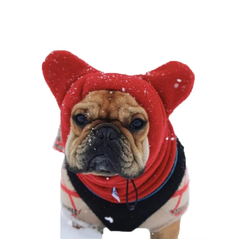 Fleece Bat Hat – Warm Adjustable Winter Pet Hat for Dogs