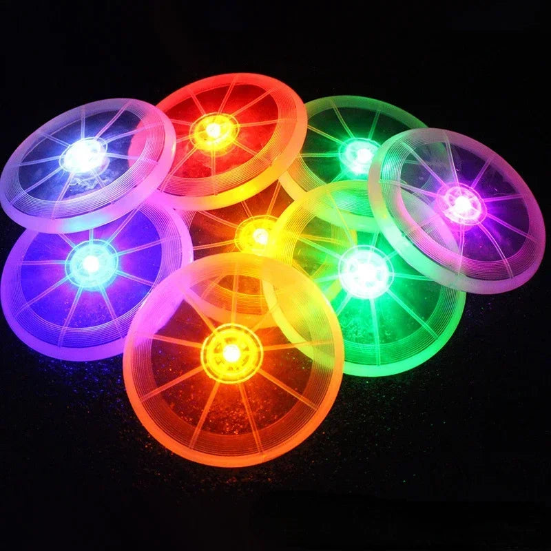 LED Light-Up Dog Flying Disc – Durable, Eco-Friendly Chew & Training Toy