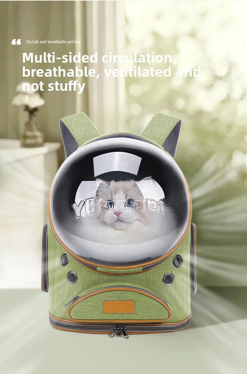 Cat Backpack Carrier – Large Capacity Breathable Space Capsule