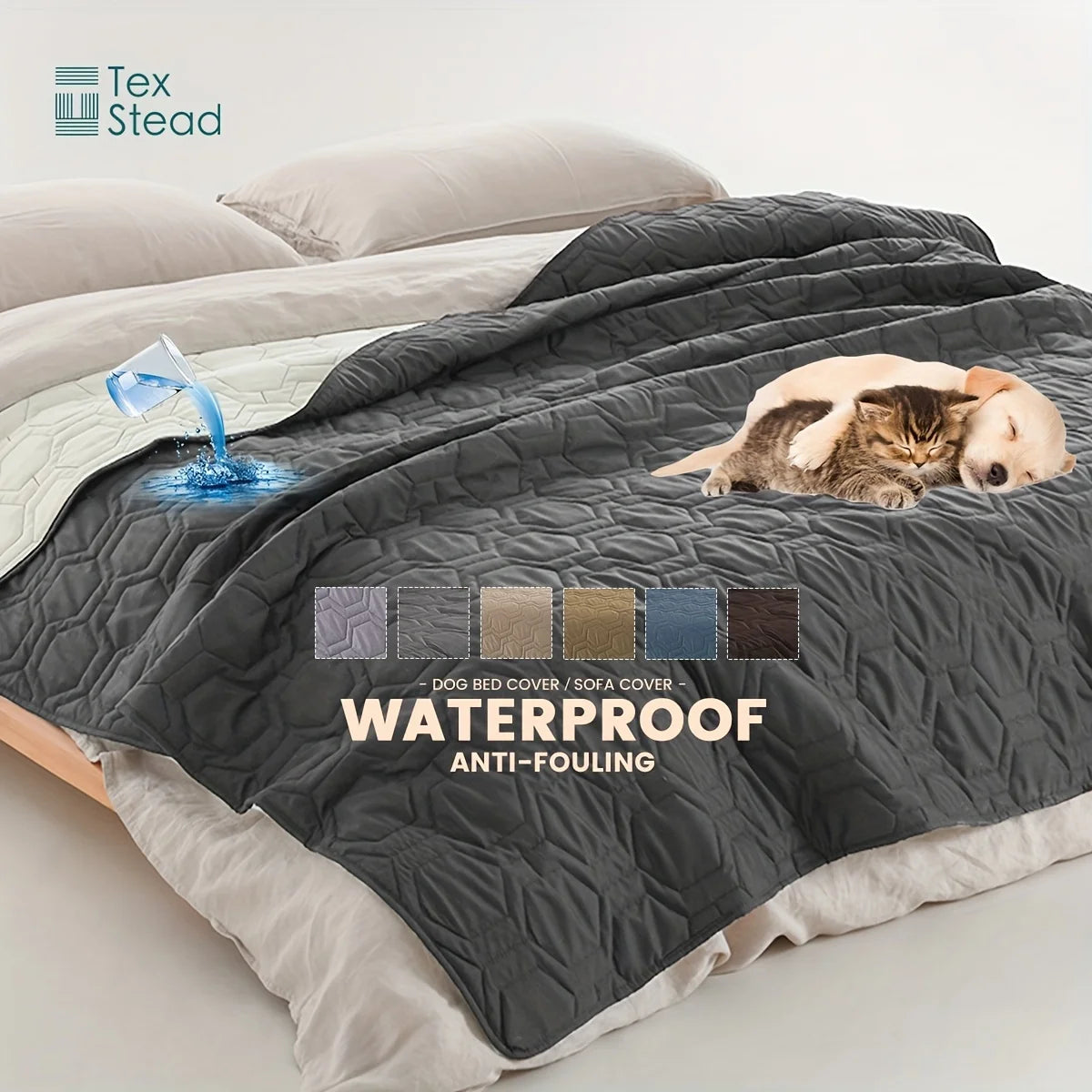 1PC Dog Bed Cover & Pet Blanket – Waterproof Sofa Mat & Car Protector for Dogs and Cats
