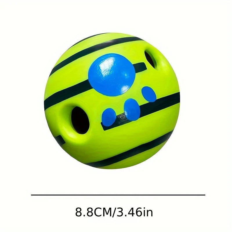 Squeaky Giggle Wobble Ball – Interactive Dog Toy with Fun Sounds for All Breeds