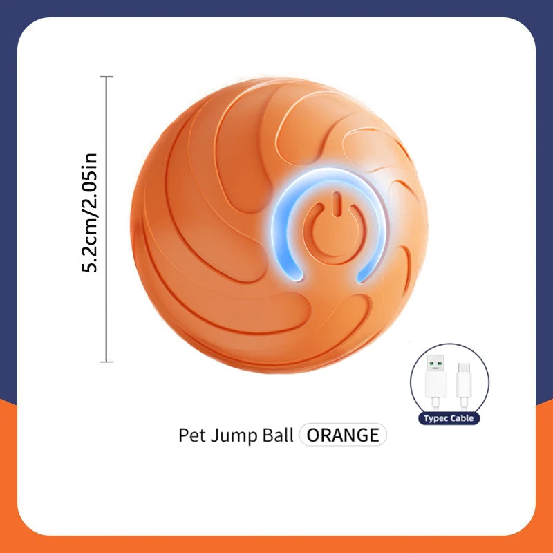 Smart Electronic Dog Toy Ball – USB Rechargeable Interactive Moving Ball for Pets