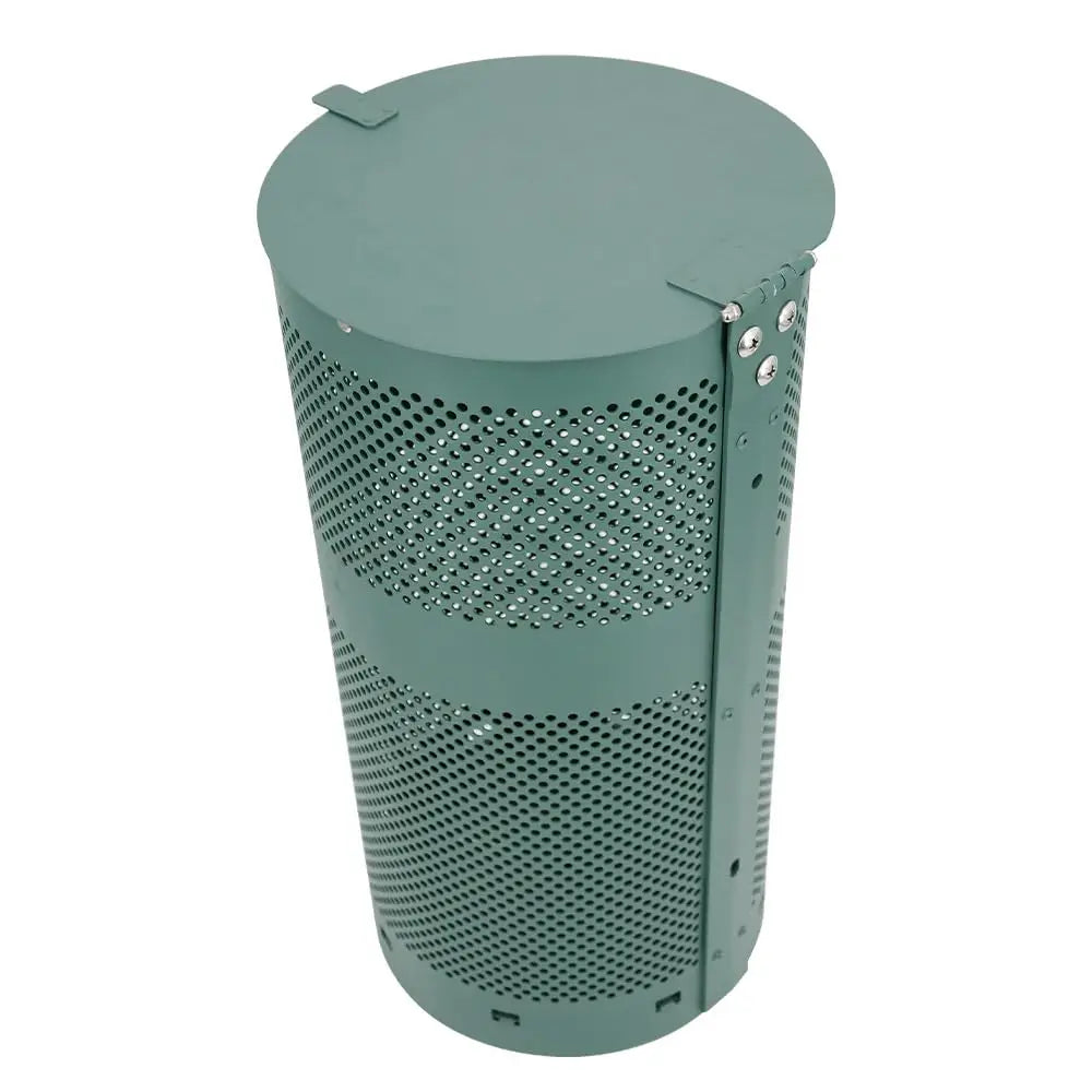 Round 10-Gallon Outdoor Dog Waste Station Replacement Can – Rust-Free, Powder-Coated Commercial Aluminum