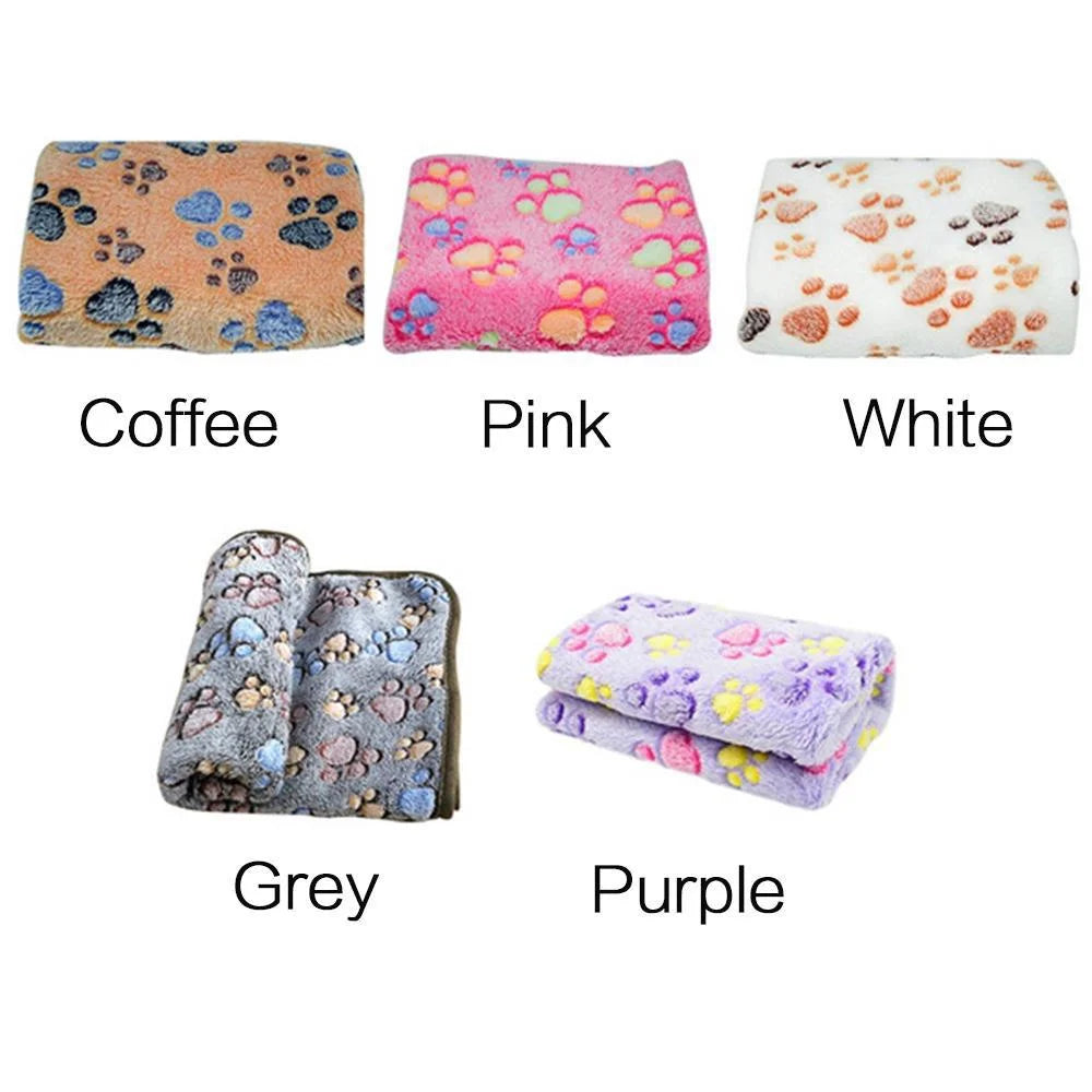 Soft Fluffy Pet Blanket – Warm & Cozy Cartoon Mat for Cats and Dogs