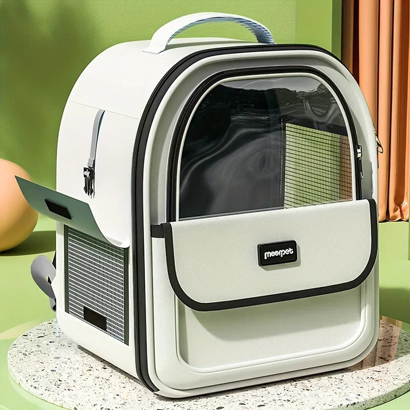 Cat & Dog Space Capsule Carrier Backpack – Breathable Portable Travel Bag
