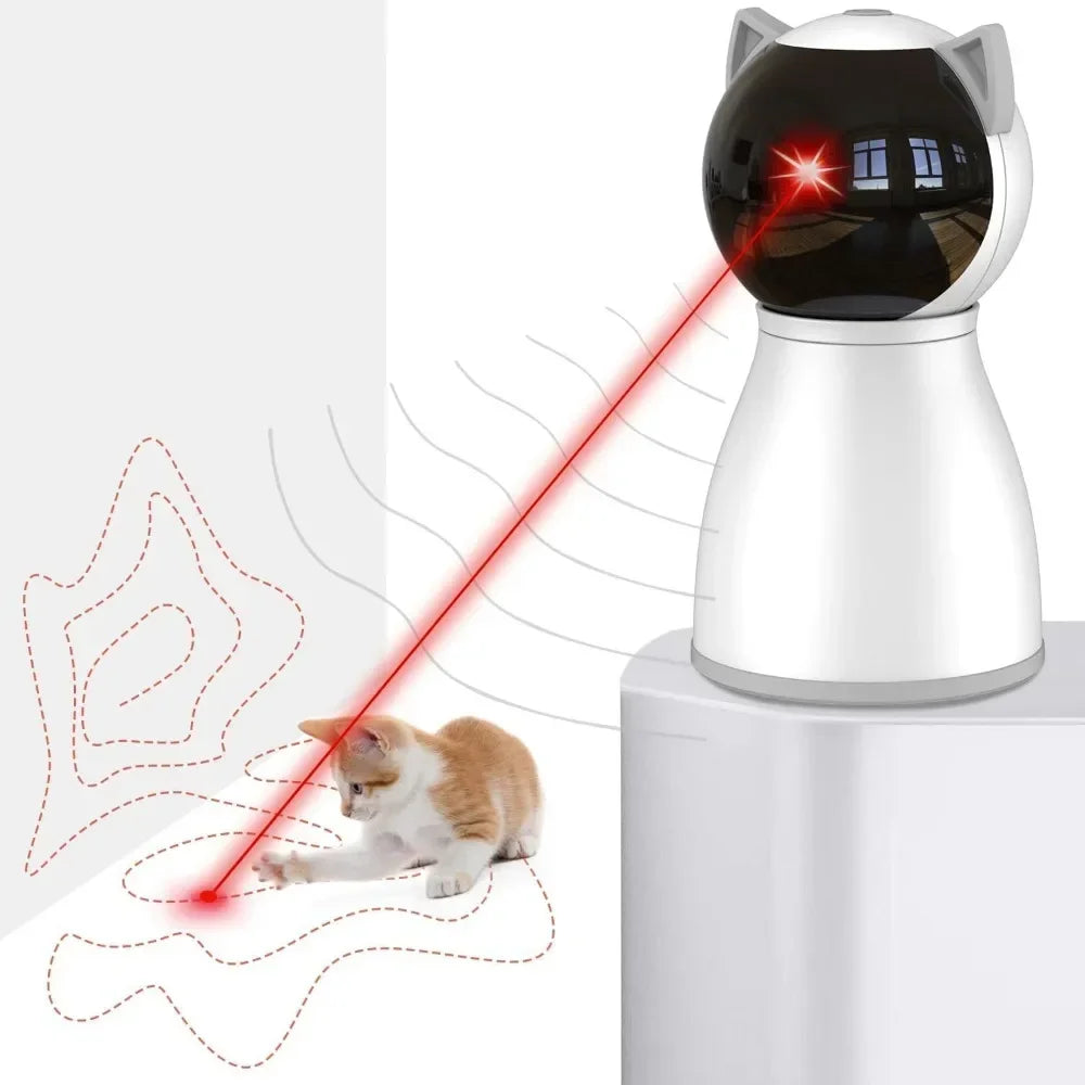 4th Generation Automatic Laser Cat Toy – Motion-Activated, Rechargeable & Real Random Trajectory for Indoor Cats